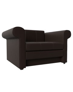 Кресло кровать Берли экокожа коричневый Лига диванов