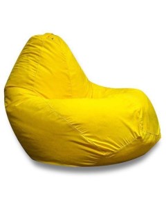 Кресло мешок XL микровельвет Желтый Dream