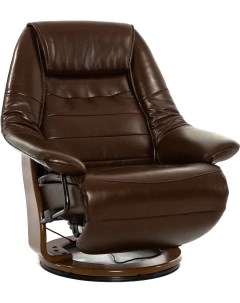 Кресло реклайнер с электроприводом Concord CH коричневая кожа Relax