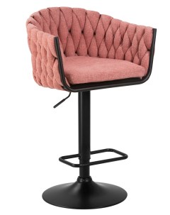 Барный стул LEON D0000000000000003638 черный розовый Лого-м