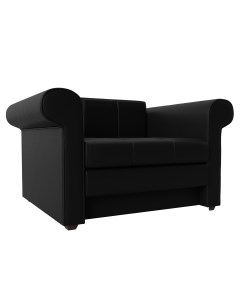 Кресло кровать Берли экокожа черный Лига диванов
