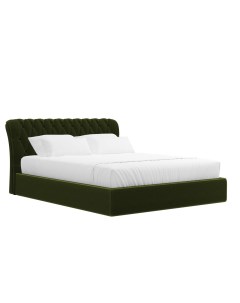 Кровать Сицилия 160 Зеленый микровельвет Лига диванов