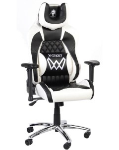 Кресло компьютерное GX 04 Чёрный Белый Vinotti