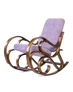 Кресло качалка Луиза Каркас вишня Сиденье лиловое Мебельторг