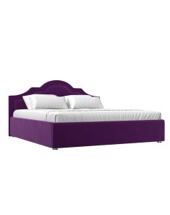 Кровать Афина 200 Фиолетовый микровельвет Лига диванов