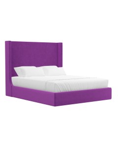 Кровать Ларго 160 Фиолетовый микровельвет Лига диванов