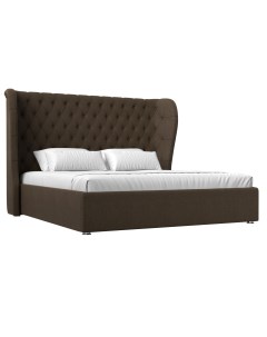 Интерьерная кровать Далия 160 рогожка коричневый Лига диванов