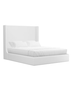 Кровать Ларго 160 Белый экокожа Лига диванов