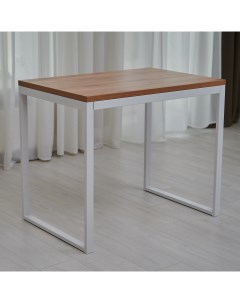 Кухонный стол Лофт 90х60 дуб вотан белые ножки Мебельная фабрика юдиных