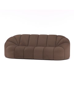 Бескаркасный модульный диван Слайс one size микрошенилл Коричневый Dreambag