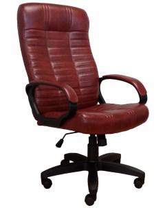 Кресло офисное Атлант Ультра SOFT кожа коричневая Евростиль