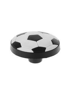Ручка кнопка детская KID 014 Футбольный мяч резиновая белая черная Nobrand