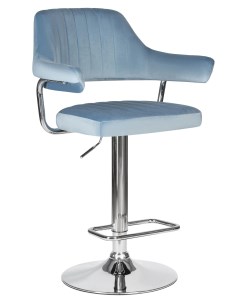 Барный стул CHARLY D0000000000000010527 хром пудрово голубой Лого-м