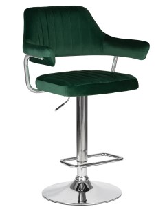 Барный стул CHARLY D0000000000000010514 хром зеленый Лого-м