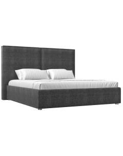 Интерьерная кровать Аура 160 рогожка серый Лига диванов