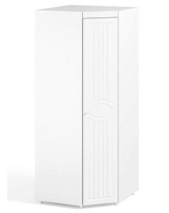 Шкаф угловой 560 с Большой глухой дверью МН 67 Монако Белое дерево Катрин-к