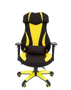 Компьютерное кресло game 14 ткань черный желтый Chairman