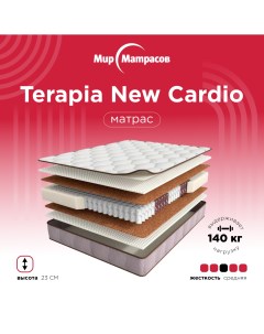 Матрас Мир Матрасов Terapia New Cardio зональный пружинный блок 90 200 см Askona