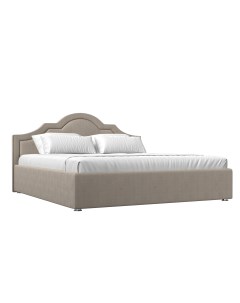 Интерьерная кровать Афина 160 рогожка бежевый Лига диванов