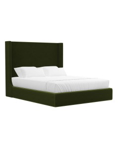 Кровать Ларго 160 Зеленый микровельвет Лига диванов