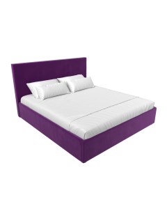 Кровать Кариба 200 Фиолетовый микровельвет Лига диванов