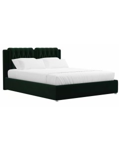 Кровать Камилла 160 Зеленый велюр Лига диванов