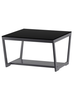 Журнальный стол BeautyStyle 1 темный глянец графит стекло черное 5276 Мебелик