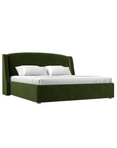 Кровать Лотос 160 Зеленый микровельвет Лига диванов