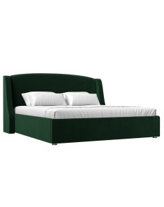 Кровать Лотос 160 Зеленый велюр Лига диванов