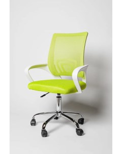 Кресло офисное Симпл Офис BN 7166 Хром белый зеленый Симпл-офис