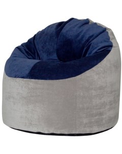 Кресло Пенек 100 100 см Серо Синий Dreambag