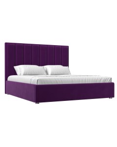 Кровать Афродита 160 Фиолетовый микровельвет Лига диванов