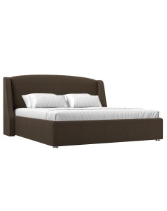 Интерьерная кровать Лотос 160 рогожка коричневый Лига диванов