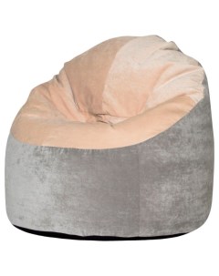 Кресло Пенек 100 100 см Серо Бежевый Dreambag
