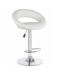 Барный стул серебристый белый Logomebel