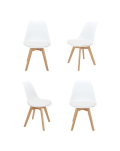 Комплект стульев 4 шт Eames Bon белый Bradex