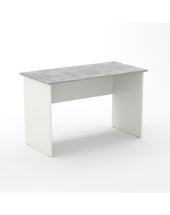 Компьютерный стол белый цемент светлый 1100х750х600 Re-seption
