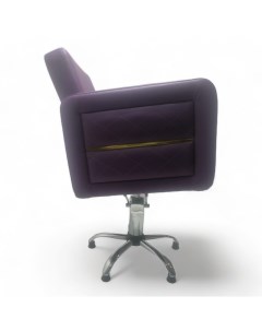 Парикмахерское кресло Лоренс Фиолетовый Гидравлика пятилучье Мебель бьюти