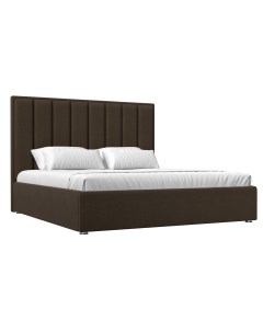 Интерьерная кровать Афродита 160 рогожка коричневый Лига диванов