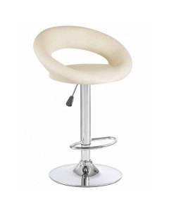 Барный стул серебристый кремовый Logomebel