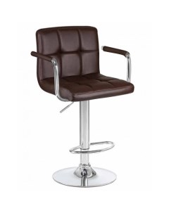 Барный стул хром коричневый Logomebel