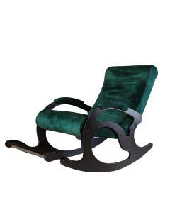 Кресло качалка Квинта Ларгус зеленое с подножкой Фабрика мебели квинта