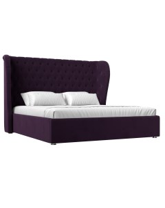 Кровать Далия 160 Фиолетовый велюр Лига диванов