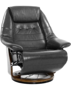 Кожаное кресло с реклайнером и электрическим приводом Concord DGY темно серый Relax