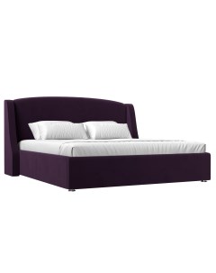 Кровать Лотос 160 Фиолетовый велюр Лига диванов