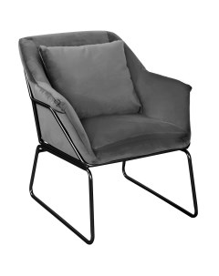 Кресло Home ALEX FR 0542 серый черный Bradex