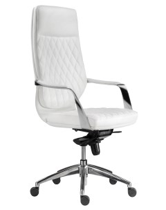 Компьютерное кресло Isida white satin chrome Woodville