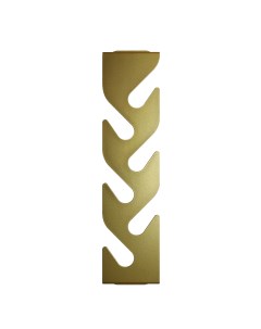 Вешалка настенная ЭЛЬ ФУЭГО металлическая цвет золото S12.shop