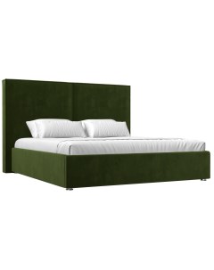 Кровать Аура 160 Зеленый микровельвет Лига диванов