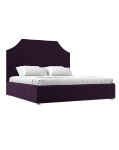 Кровать Кантри 160 Фиолетовый велюр Лига диванов
